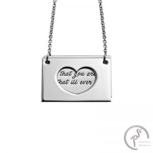 Collar doble plata- Mensaje personalizable